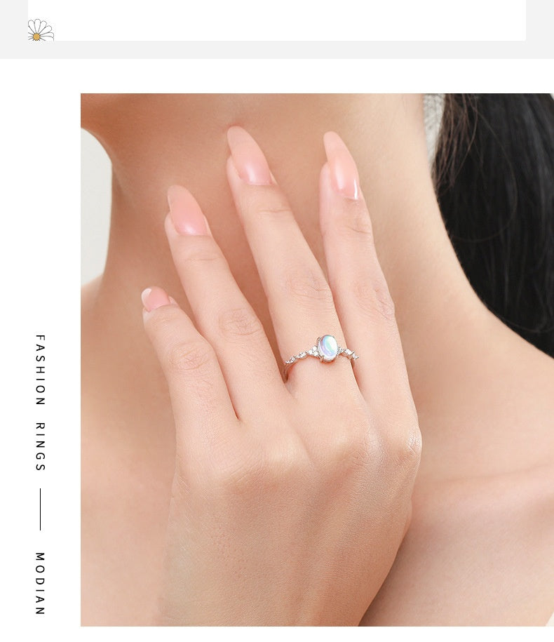 Glacier Moonstone Ring