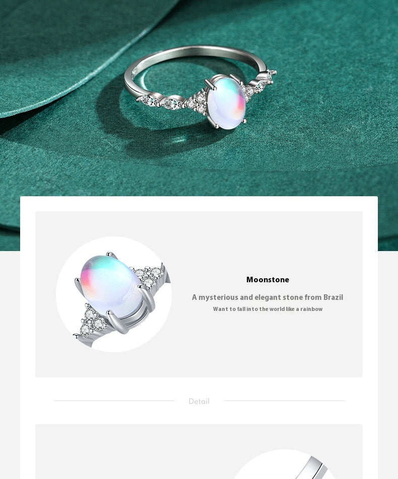 Glacier Moonstone Ring