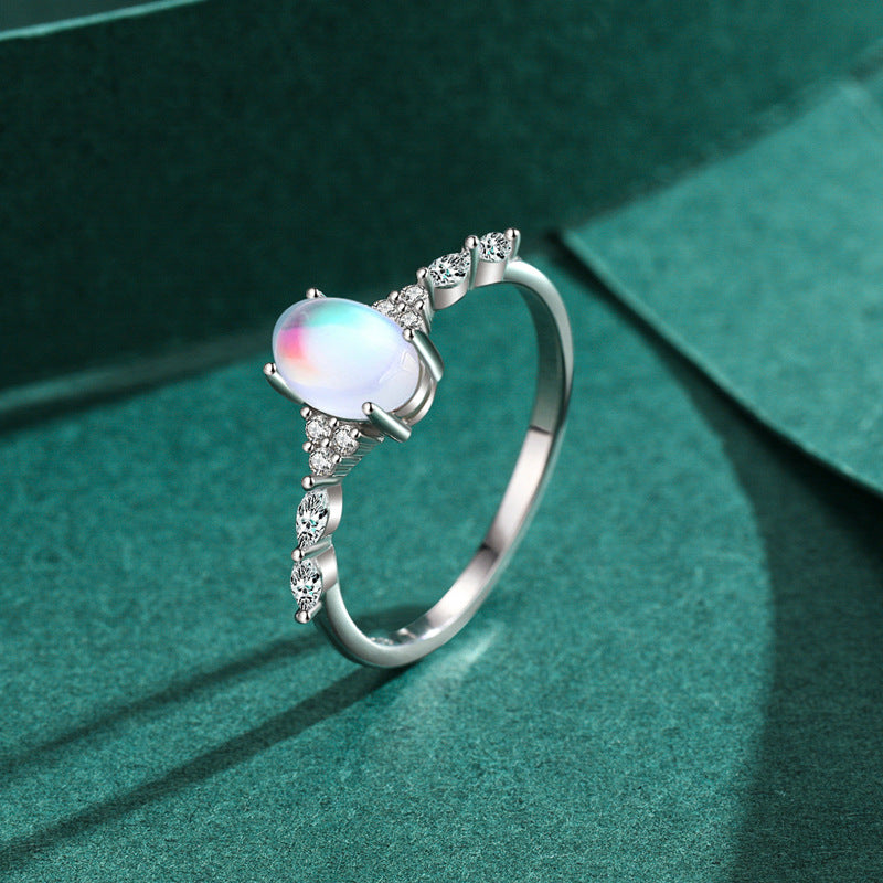 Glacier Moonstone Ring