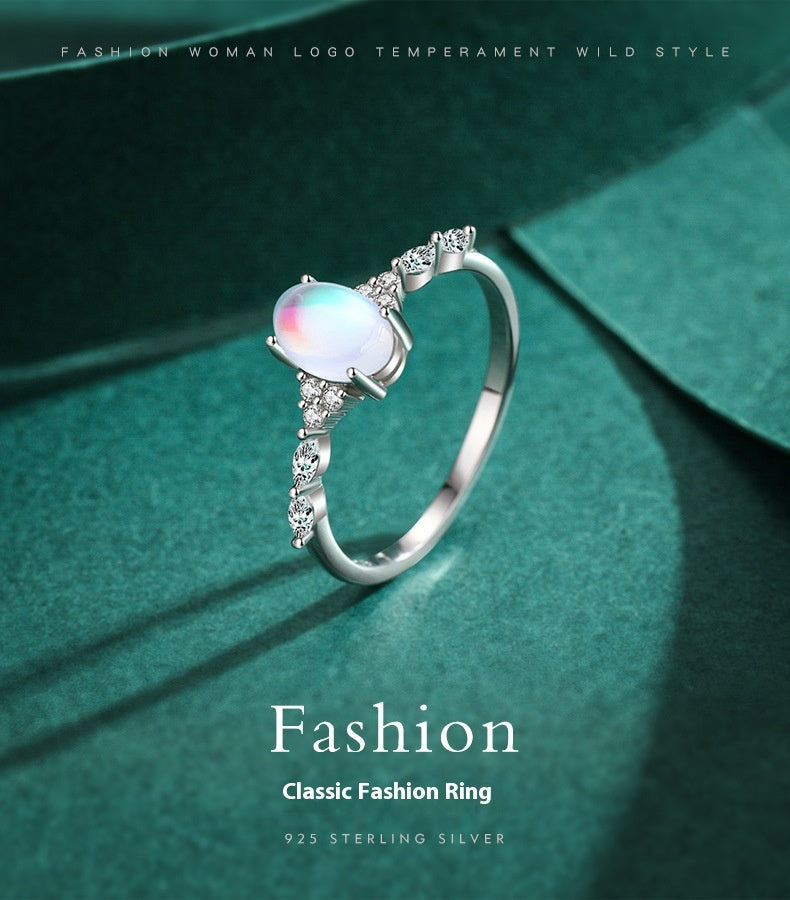 Glacier Moonstone Ring