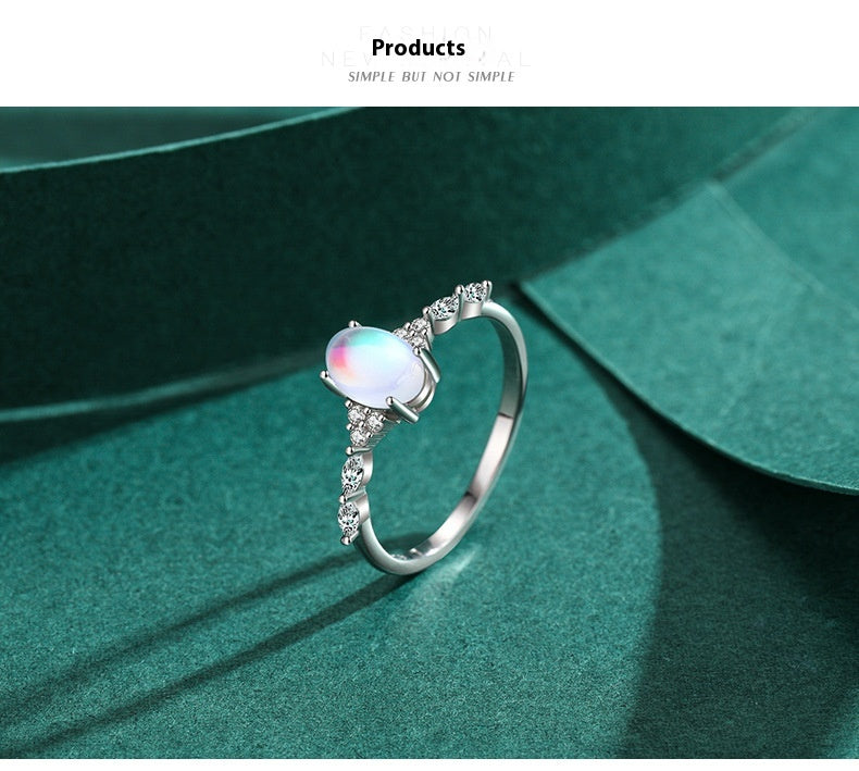 Glacier Moonstone Ring