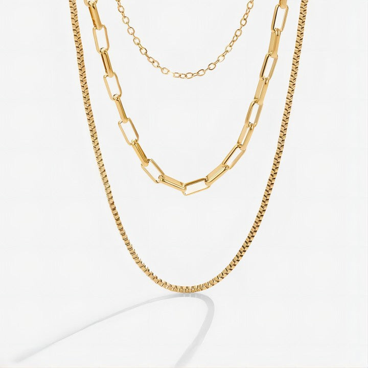 Two-Road Layered Chain Gold